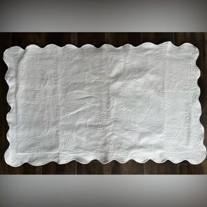 Colchas Domingos Metelasse King Pillow Sham, Filigreed Design, Portugal, 20"x36"